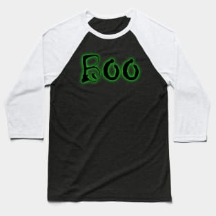 Glowing Green Neon Boo Baseball T-Shirt